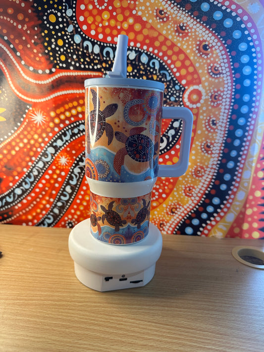 20oz with handle and straw